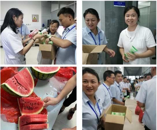 高溫送清涼 點(diǎn)滴聚人心--文化辦組織“送清涼”員工關(guān)懷活動(dòng)